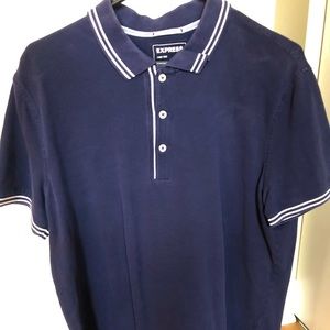 Men’s Express Polo, Navy, Size Large